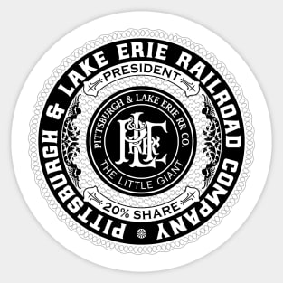 Pittsburgh and Lake Erie Railroad (18XX Style) Sticker